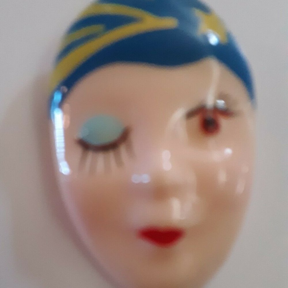 Harlequin vintage pin.